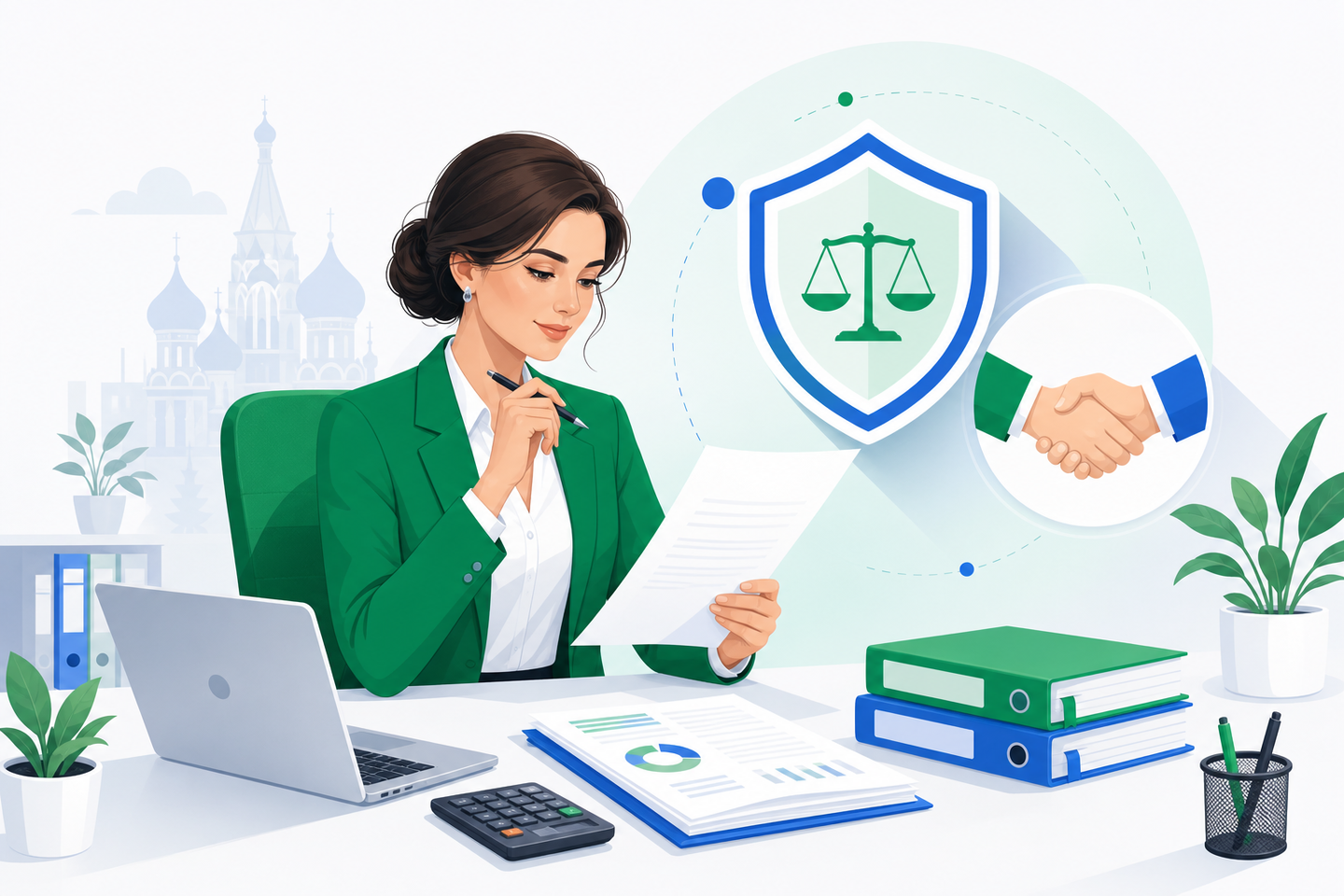 Бухгалтер и юрист FNS.expert работают над ответом на требование ИФНС
